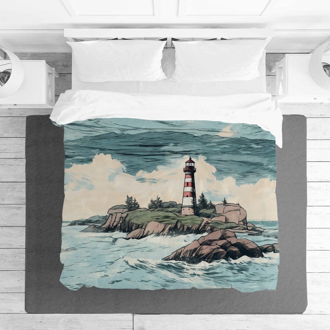 Coastal Bedding Beach House Bedding Set Nautical Comforter Etsy