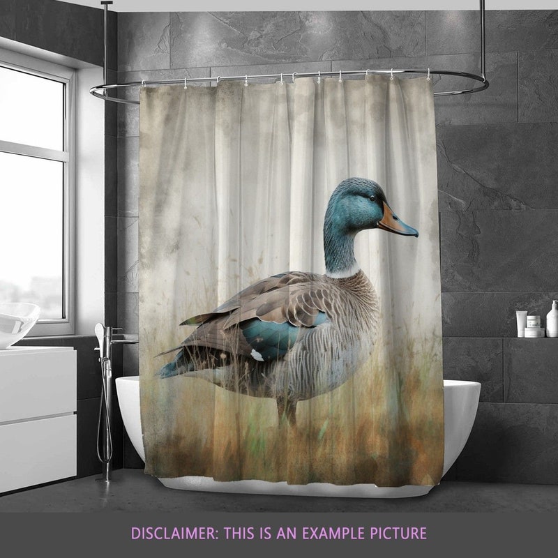 Duck Shower Curtain Etsy