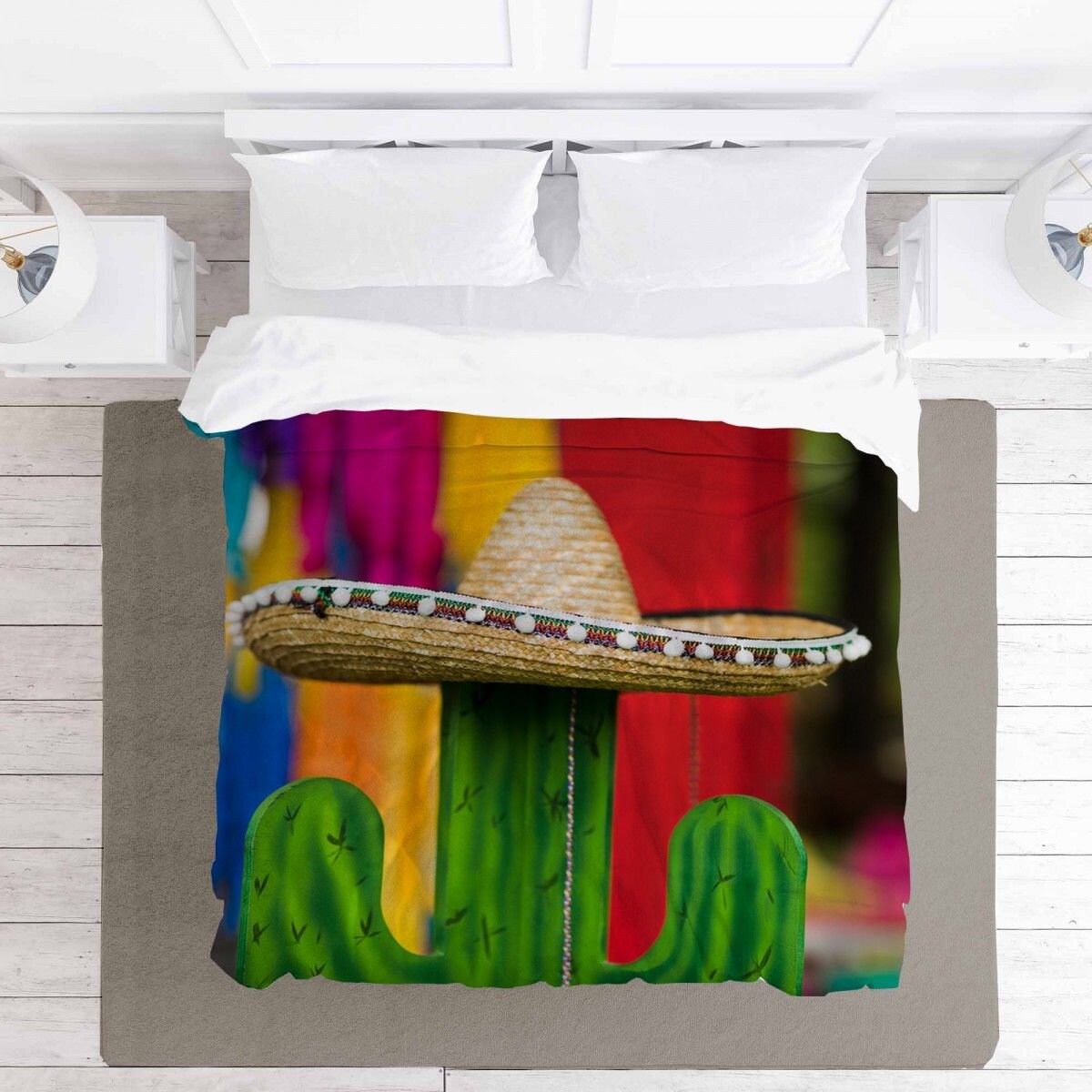 Mexican Style Comforter Cactus in 