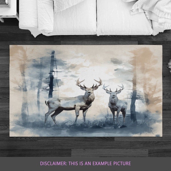 Whitetail Deer Rug Etsy