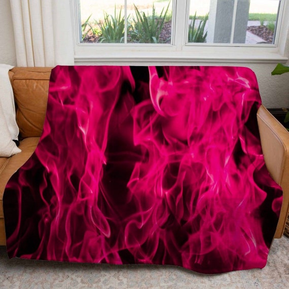 hot pink throw blanket