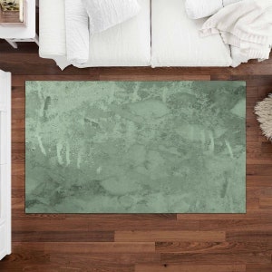 Green Grunge Surface Area Rugs Sage Green Rug Green Area Rug Vintage Effect Rugs Concrete Effect Living Room Rug Decor