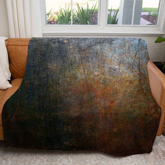Rust fleece blanket hotsell