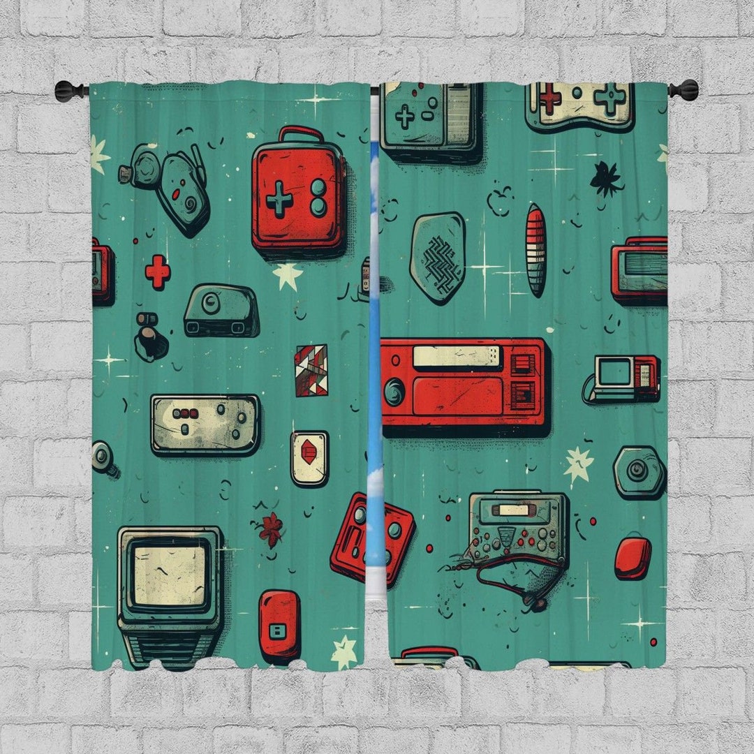 1950s Window Curtain Mid Century Curtains Vintage Curtain Etsy