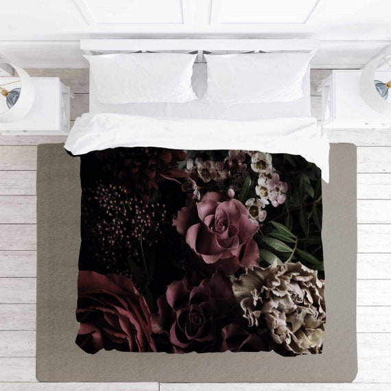 dramatic floral bedding