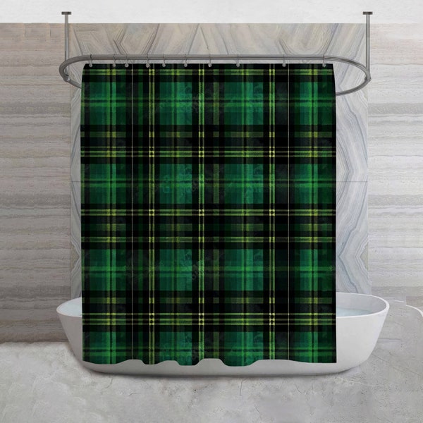 Cunningham Hunting Modern Tartan Shower Curtain main image 0