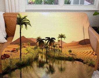 Suitable for Indoor Couch and Outdoor Camping Heating 80X60 in Throw Blankets-Desert Agave Print Blanket Personalized Soft Micro Fleece Blanket Suitable for Indoor Couch and Outdoor Camping Heating 80X60 in Throw Blankets-Desert Agave Print Blanket Personalized Soft Micro Fleece Blanket