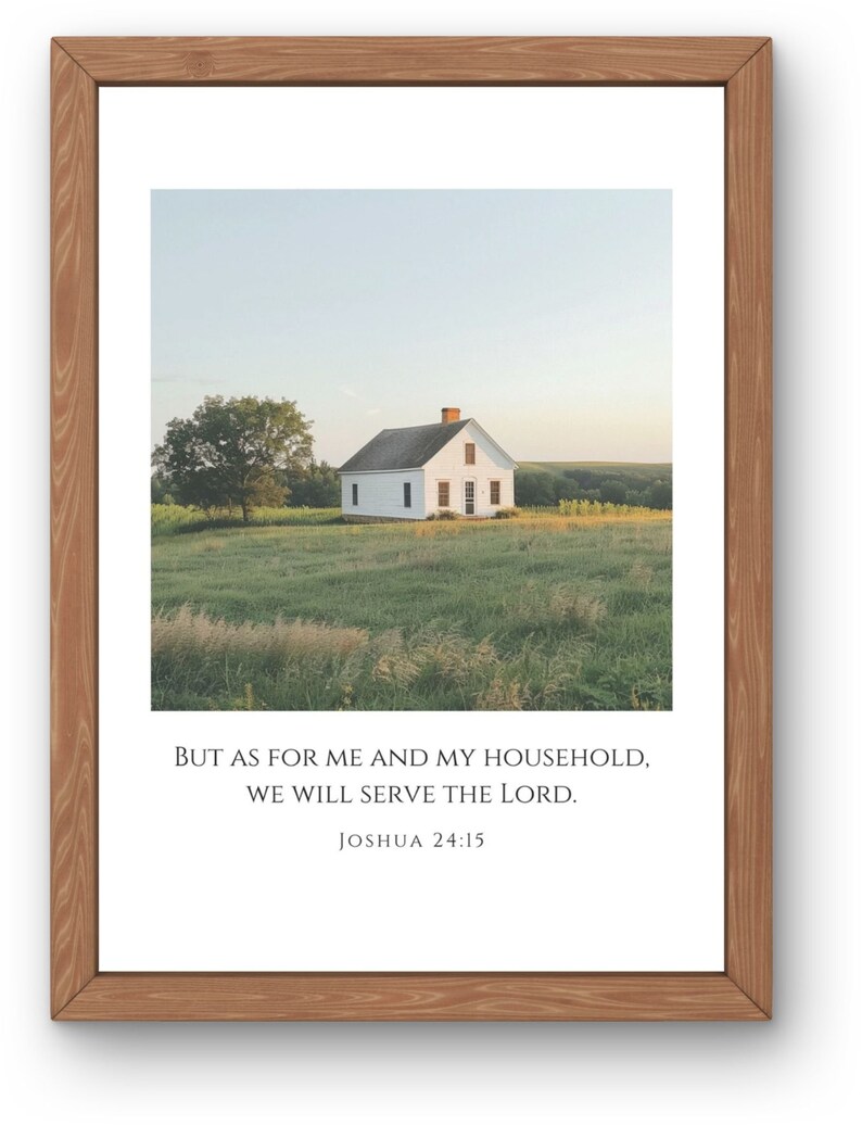 Joshua 24:15 as for Me and My House We Will Serve the Lord Vintage ...