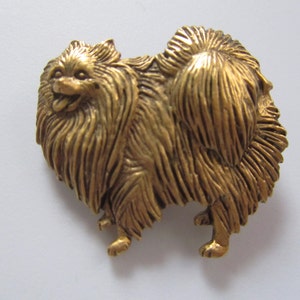 JJ Jonette Pomeranian Dog Brooch Pin image 2