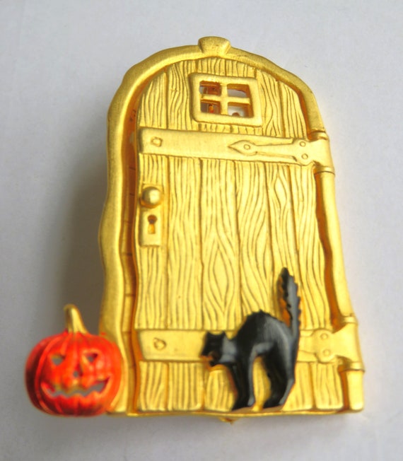 Extremely Rare JJ Jonette Halloween Skeleton Hiding Behind Door