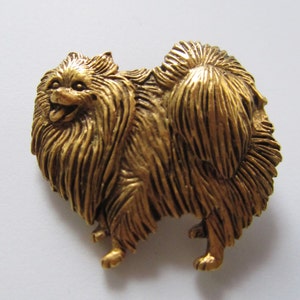 JJ Jonette Pomeranian Dog Brooch Pin image 1