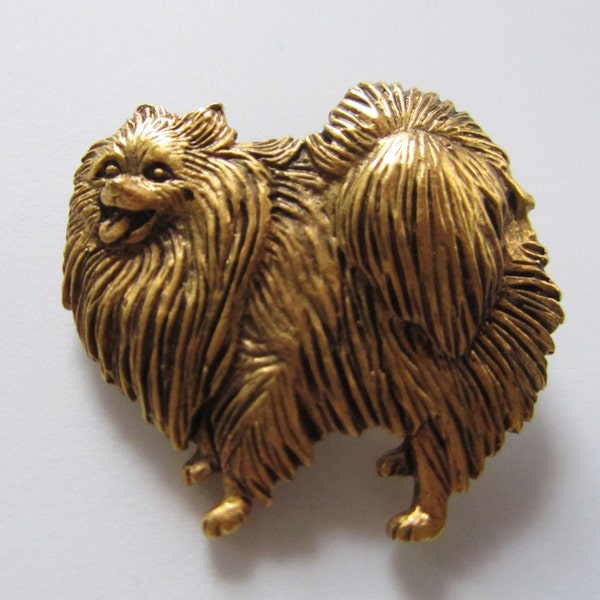 JJ Jonette Pomeranian Dog Brooch Pin