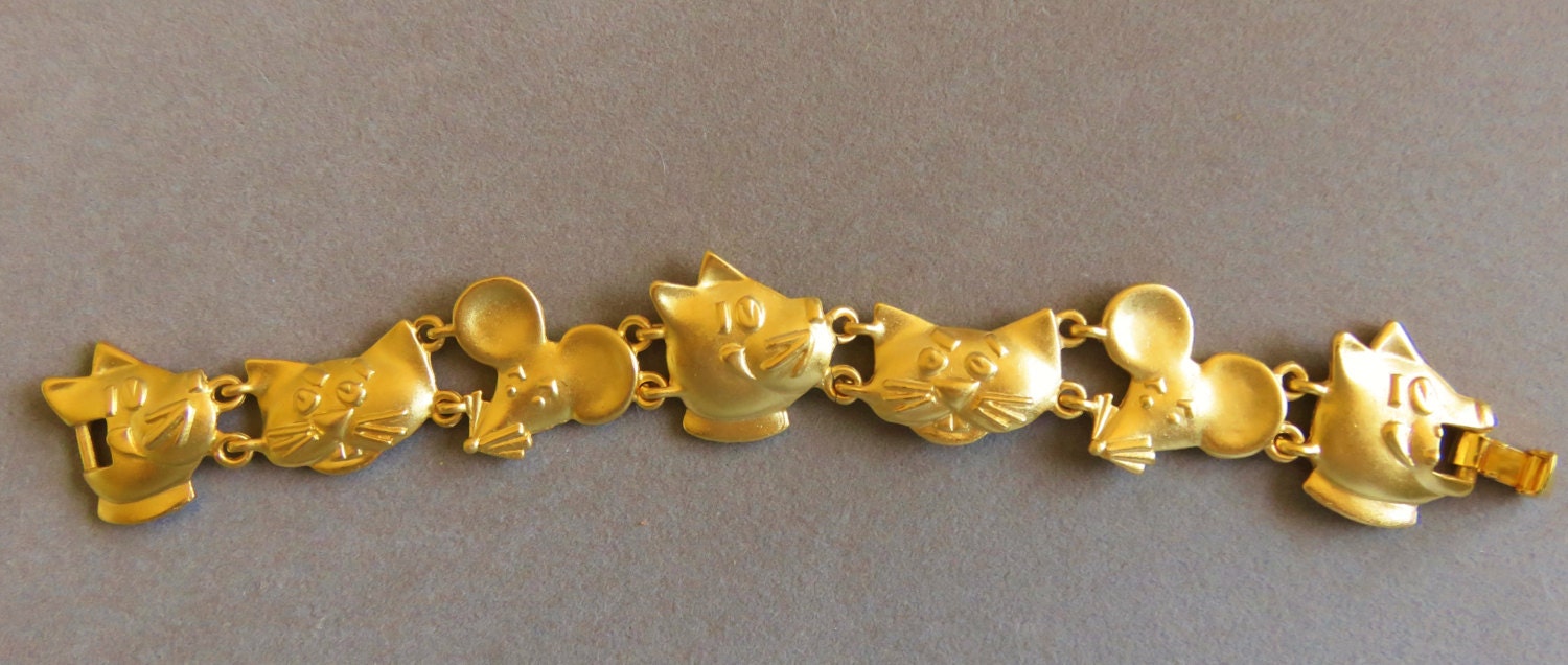 Fierce | Gold Vermeil | CZ Diamond Cat Bracelet - NOGU.ca