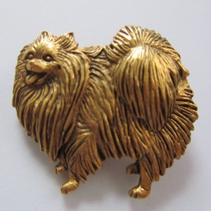 JJ Jonette Pomeranian Dog Brooch Pin image 3
