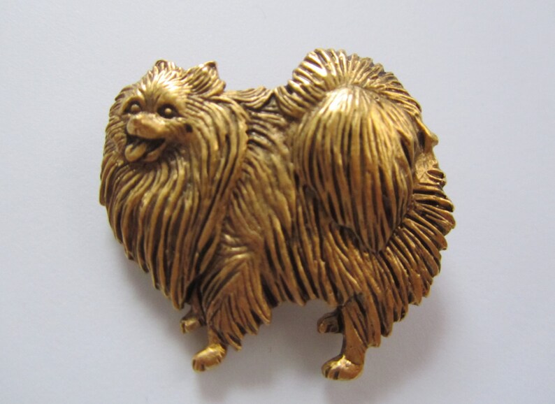 JJ Jonette Pomeranian Dog Brooch Pin image 3