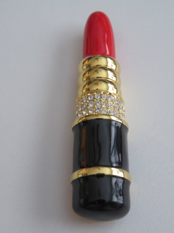 Sale/Vintage Kenneth J Lane Lipstick Brooch Pin/Mi