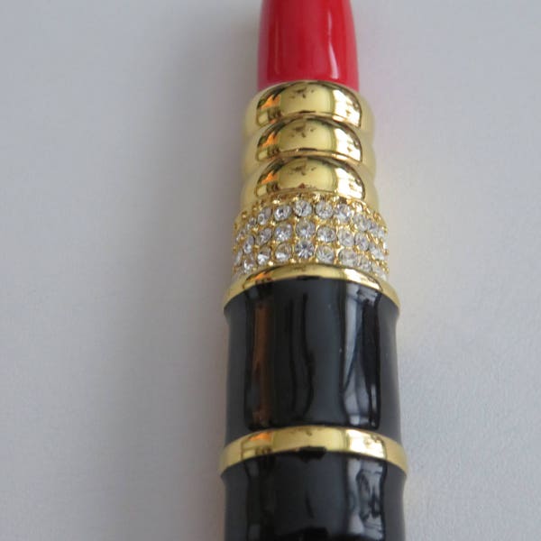 Sale/Vintage Kenneth J Lane Lipstick Brooch Pin/Mint
