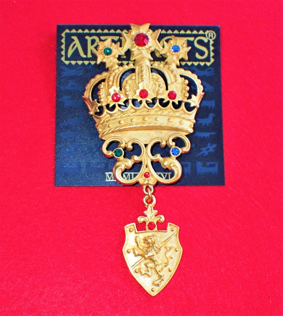 Broche épingle Chaton En Argent Brossé - Marque JJ Jonette, Pendentif Mobile, Excellent état