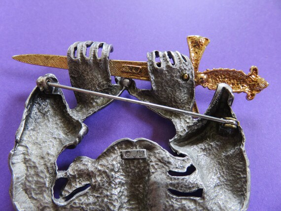 JJ Jonette Mystical Merlin The Wizard Brooch Pin