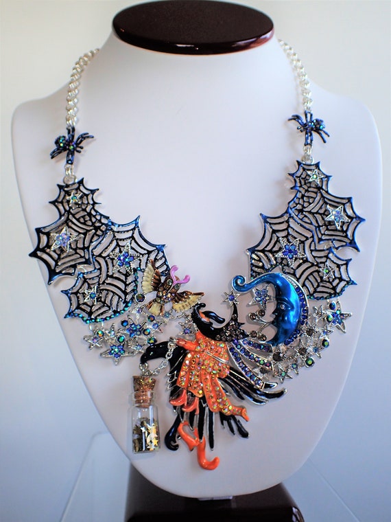 Kirks Folly Night Rider Witch Statement Necklace