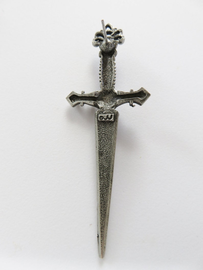JJ Jonette Medieval Goth Sword Dagger Pierced Earrings | Etsy