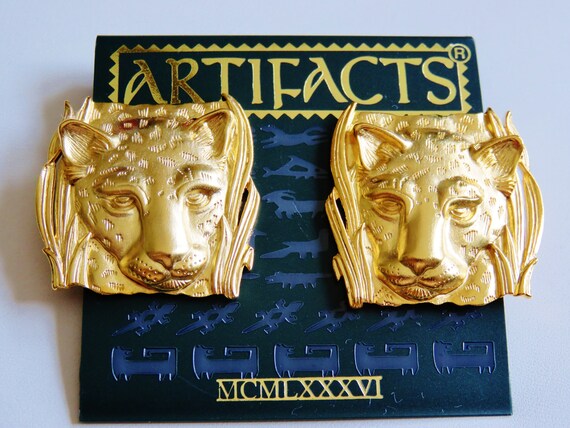 JJ Jonette Leopards Peer from Within Reeds Of The… - image 1