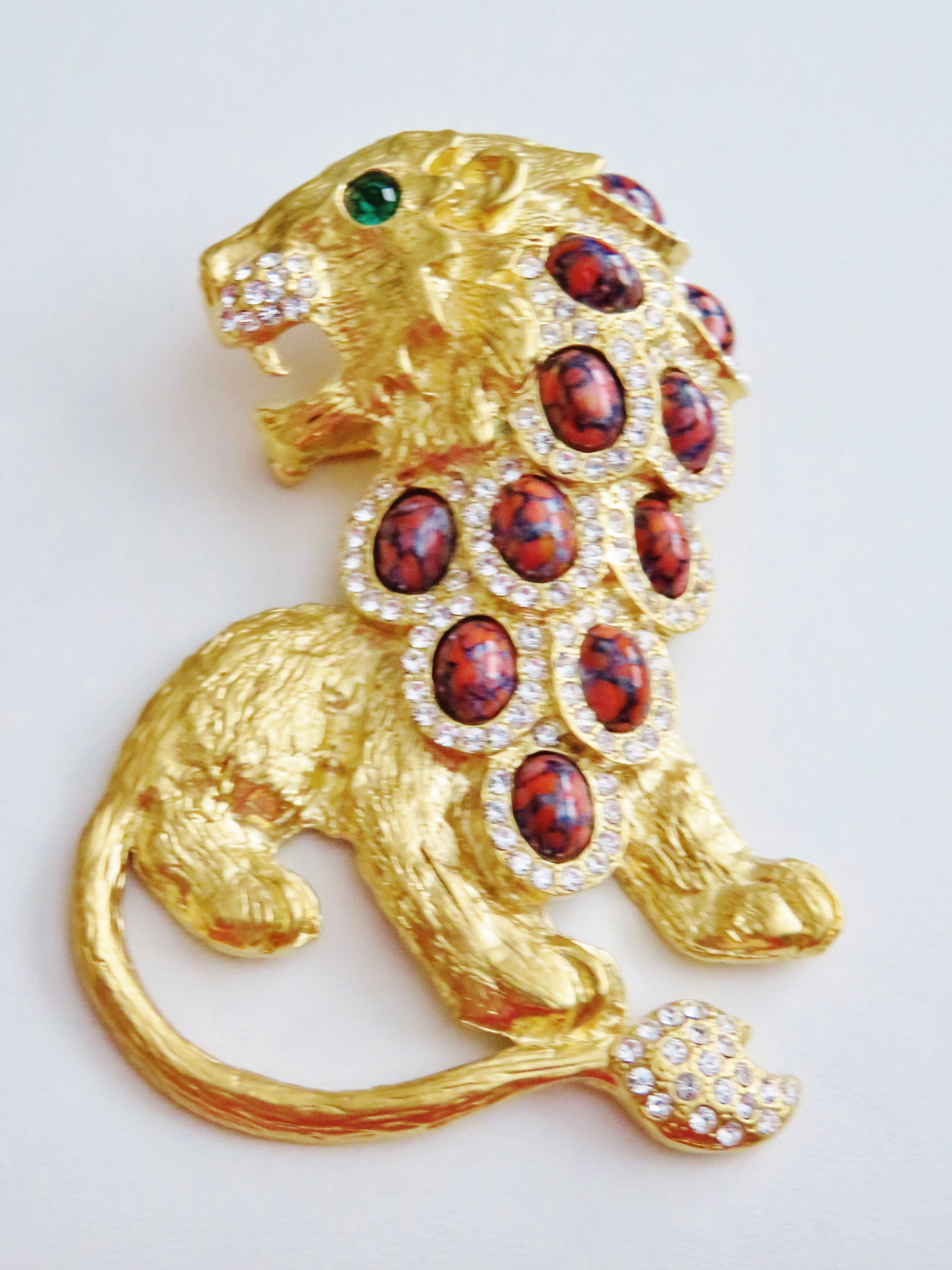 Stunning Kenneth J Lane Prideful Lion Roaring Lion Brooch Pin - Etsy