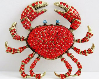 Heidi Daus Large Crab Brooch Pin