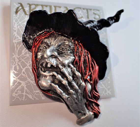 Extremely Rare JJ Jonette Wicked Witch Brooch