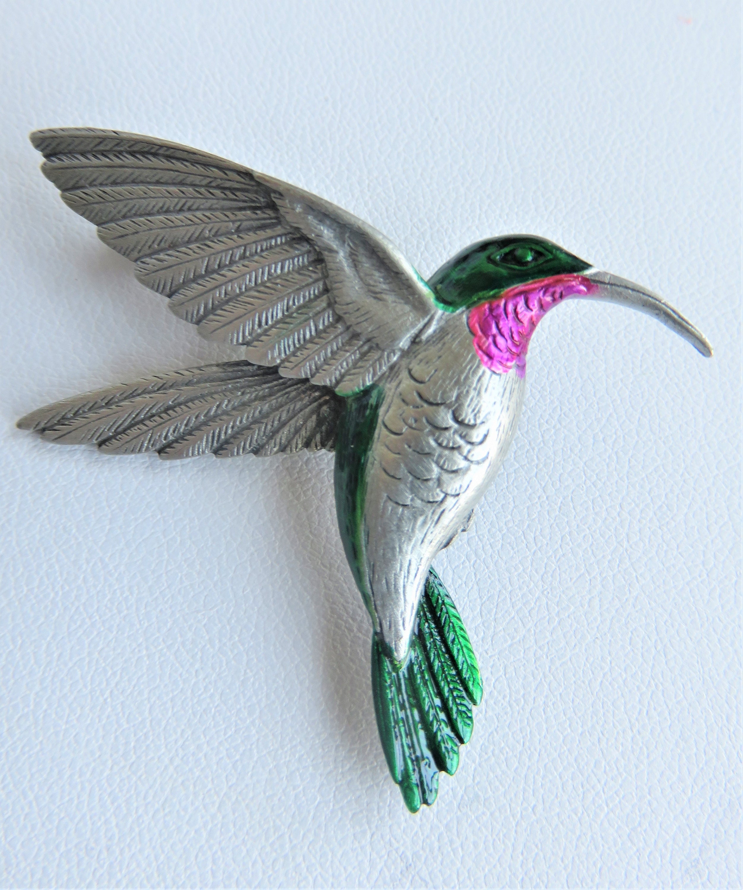 JJ Jonette Jewelry Sweet Hummingbird Pewter Earrings – Silver Studs USA Made