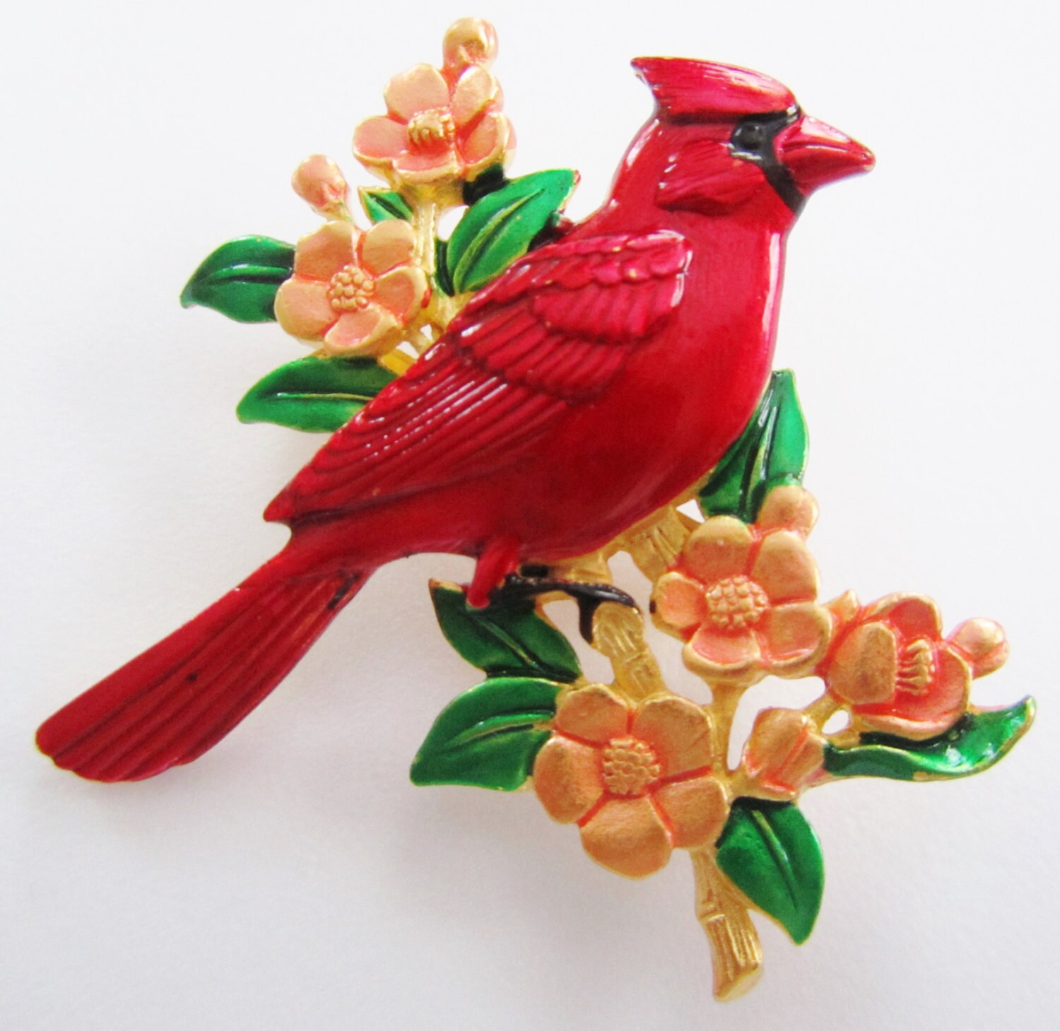 【NOFFICIALNOFFICE】 NFFC WITH STAR KEYRING N BROOCH Vntg 50s Signed STAR-ART 1/20 12 KGF on SILVER Pink