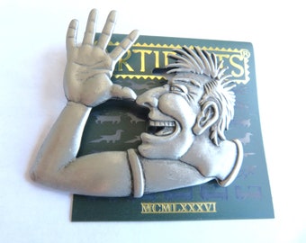 Extremely Rare JJ Jonette Kiss My Ass Brooch Pin