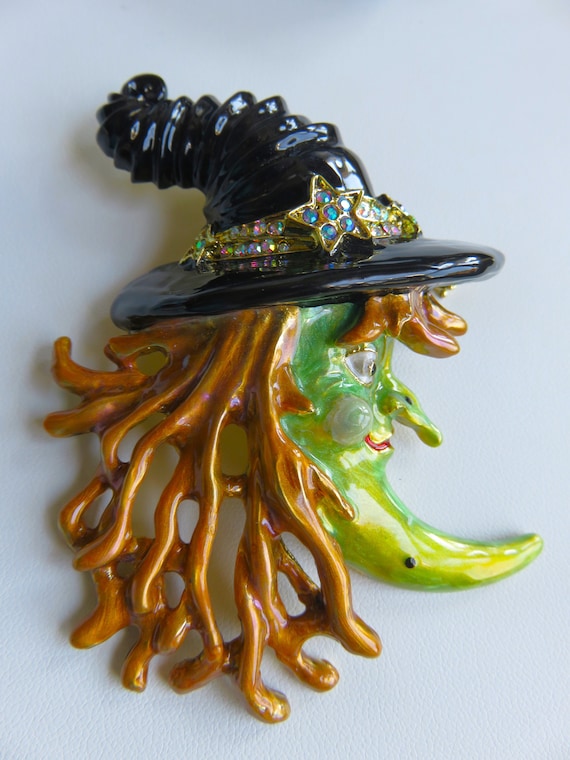Kirk's Folly Witchy Poo Halloween Brooch Pendant