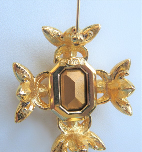 New Old Stock Joan Rivers Four Bee Brooch Pin - image 3