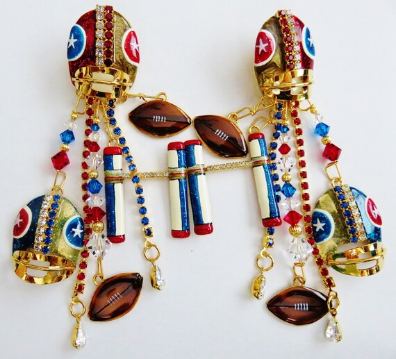 New never Worn Lunch At The Ritz Football Game Day Post Earrings