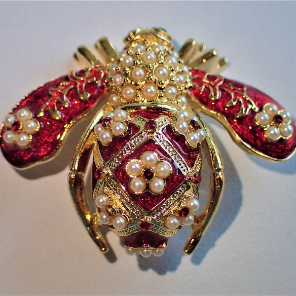 Stunning Joan Rivers Faberge Bee Pin From The Joan Rivers Classics Collection