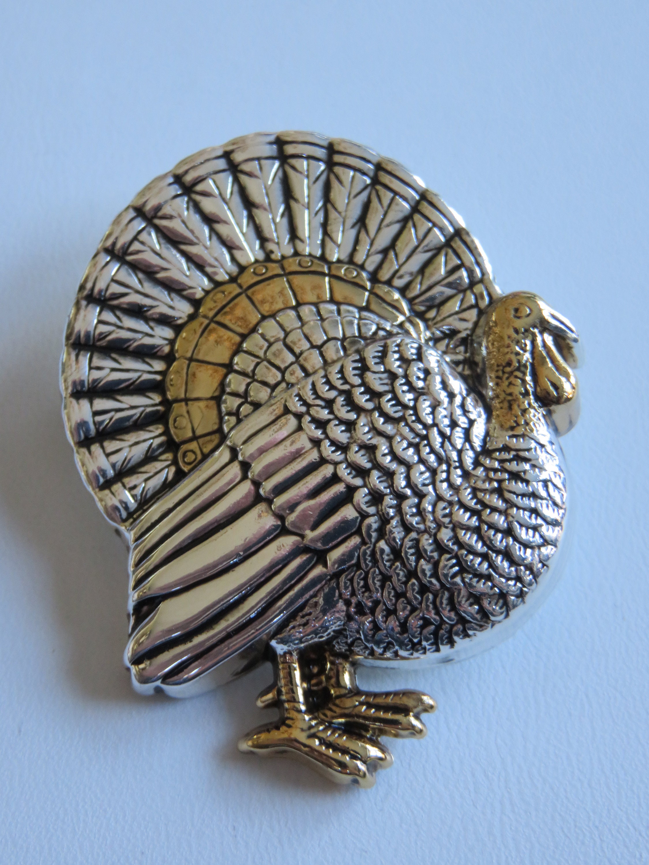 Hard to Find Turkey Brooch Pendant by Best Etsy Australia