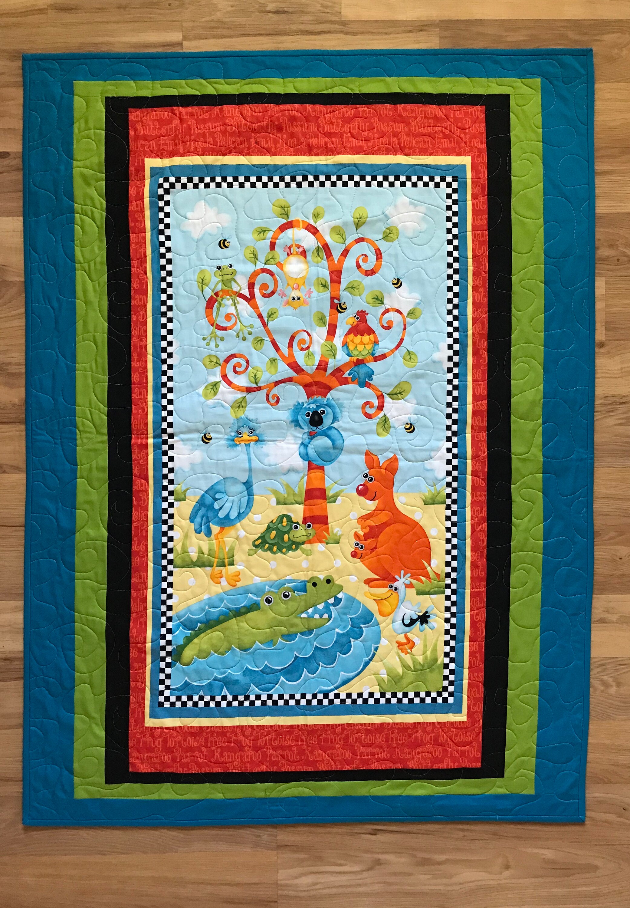 BABY/TODDLER QUILT Handmade Quilt Quilted Baby Nursery Etsy.de