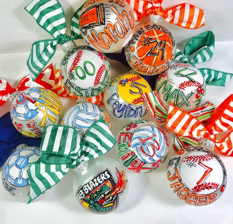 Personalized SPORT Ornament Custom Sports Team Ornament Etsy