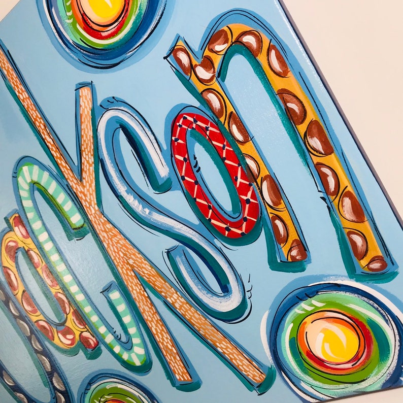 Custom Personalized Painting Name Painting Your name Etsy