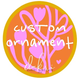 Single Logo custom Ornament, Custom Logo Ornament