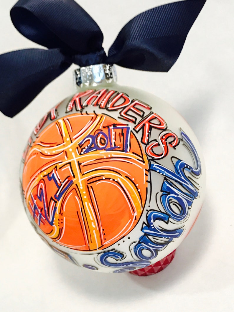 Personalized Basketball Ornament Etsy