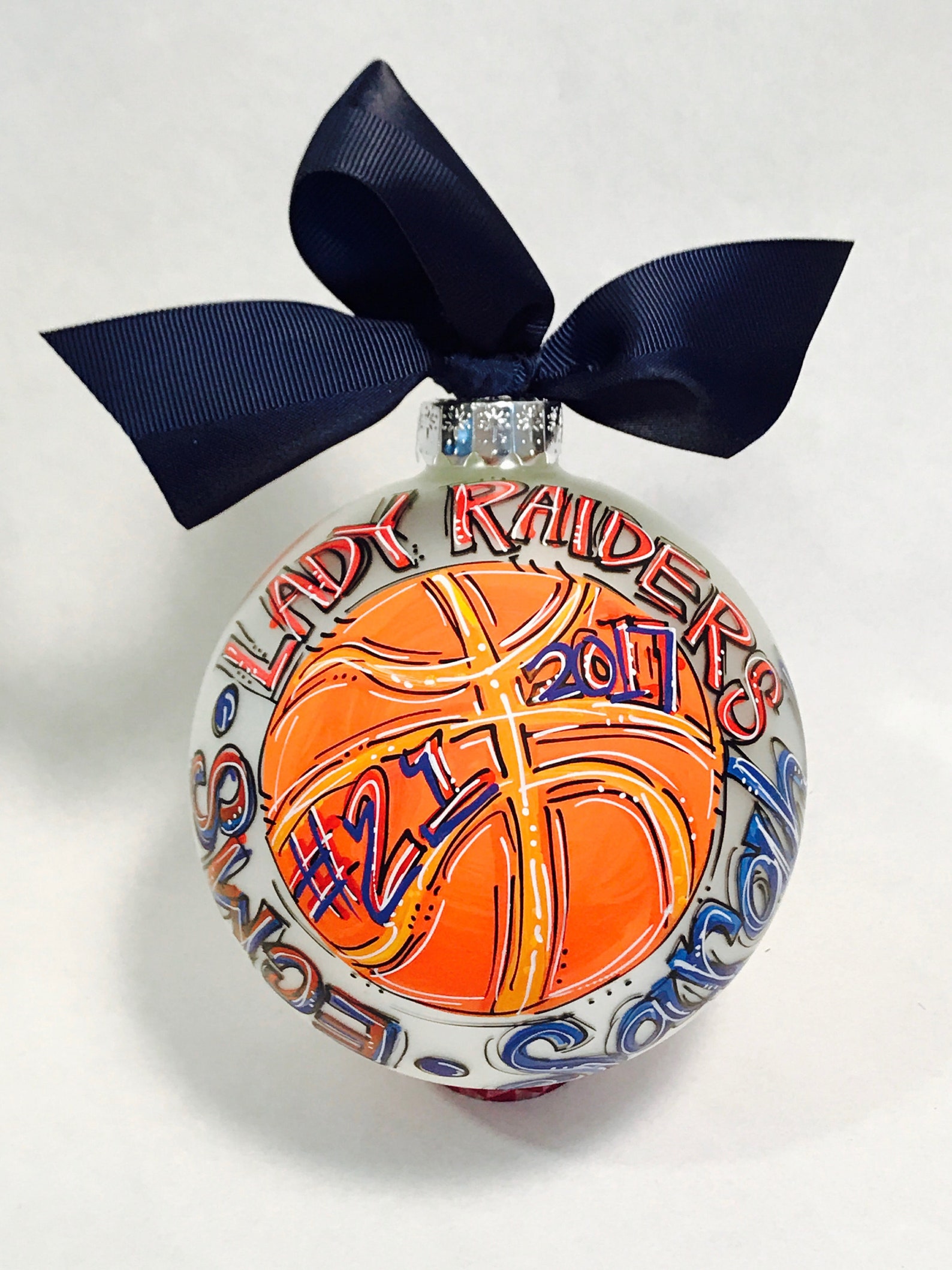 Personalized Basketball Ornament Etsy