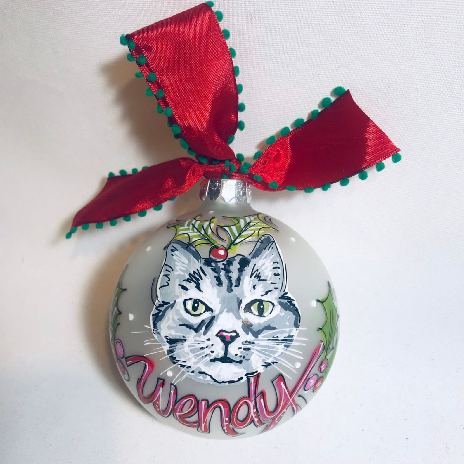 Personalized Ornament Pet Portrait Ornament New Pet Gift Etsy