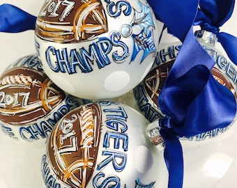 Personalized FOOTBALL Ornament Gift Personalized Football Player Gift for Coach Gift Football Team Senior Night Hand Painted Team Gift