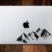 Mountain Range Decal, Laptop Decal. Macbook decal, Macbook sticker, Macbook Sticker, Laptop Sticker