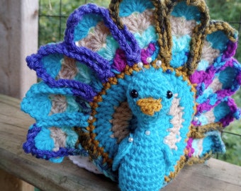 Peacock toilet paper covers crochet