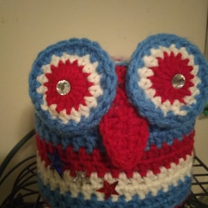 Patriotic toilet paper covers