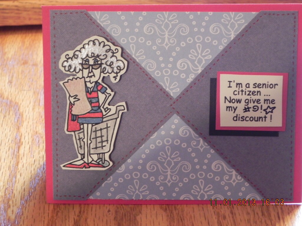 Senior Citizen Hand Made Card Etsy