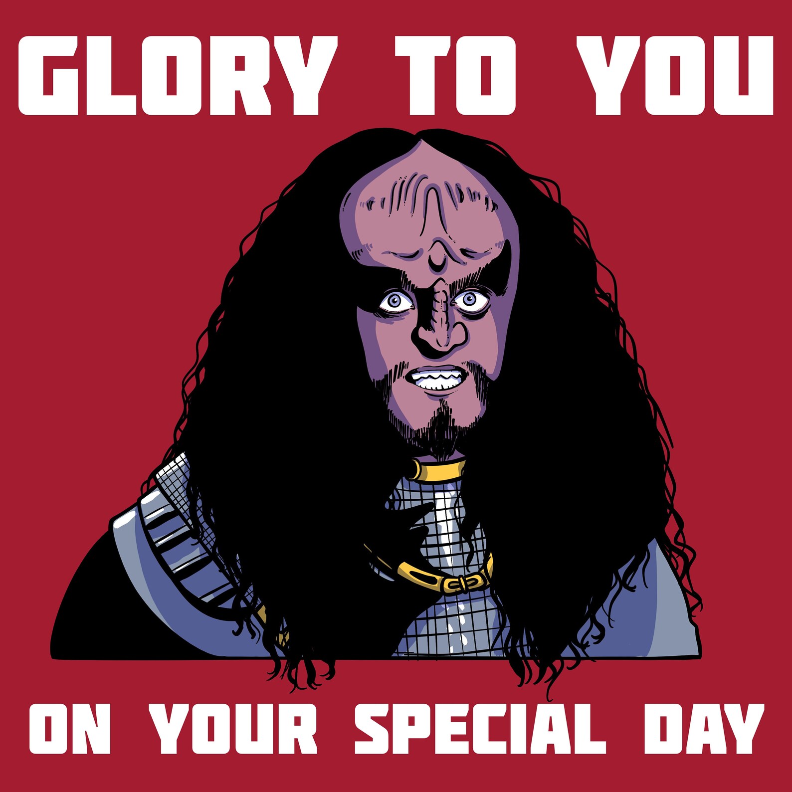 Gowron / Star Trek Birthday Card | Etsy
